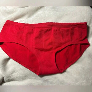 NWT- Pink brand‎ red hipsters- size Medium